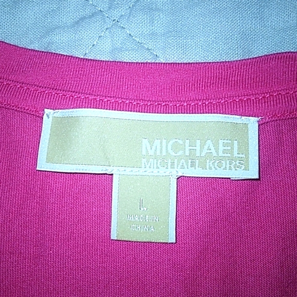 WOMEN MICHAEL KORS SHIRT COLOR PINK SIZE LARGE NWOT - Picture 5 of 5